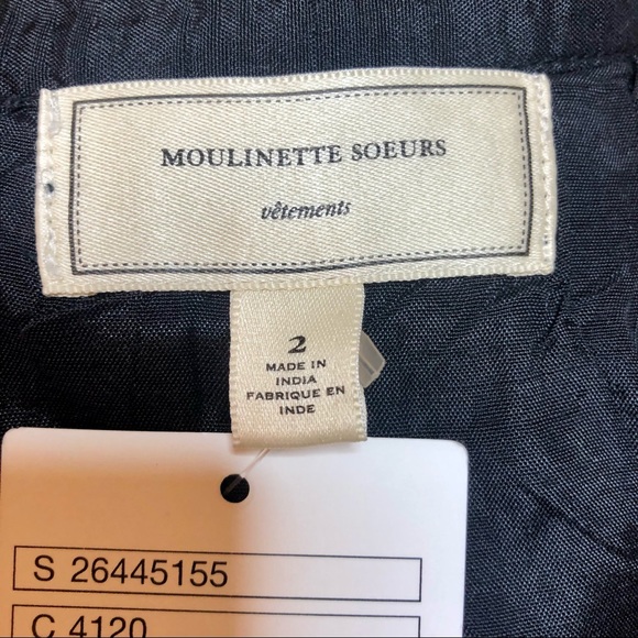 NWT Anthropologie size 2 black polka dotted mesh skirt - Picture 10 of 10